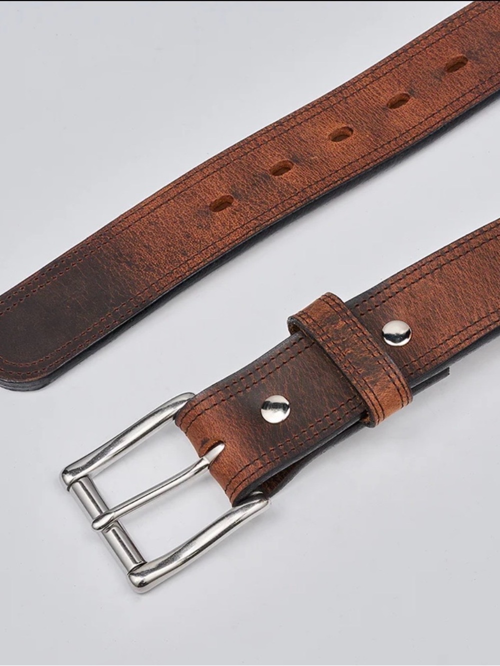 The Montana Bison Double Layer Belt - Picture 2 of 5